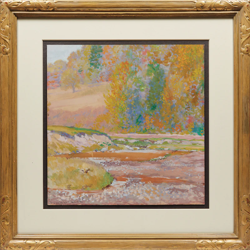 Frank Hans Johnston, August Afternoon, tempera on illustration board, circa 1916 - view 2