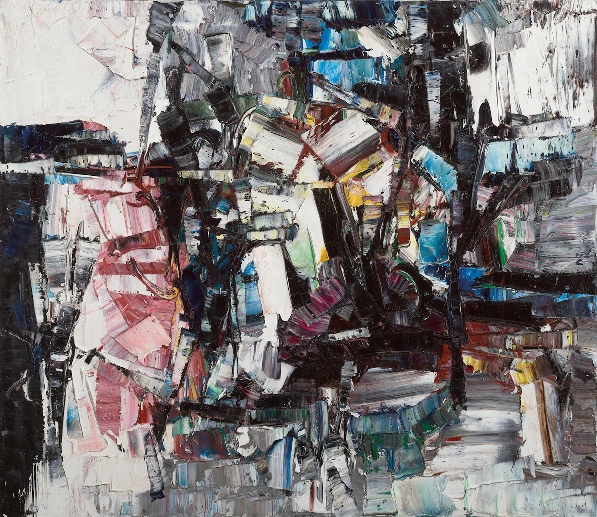 Jean Paul Riopelle, Sans titre (circa 1959), oil on canvas, 1959