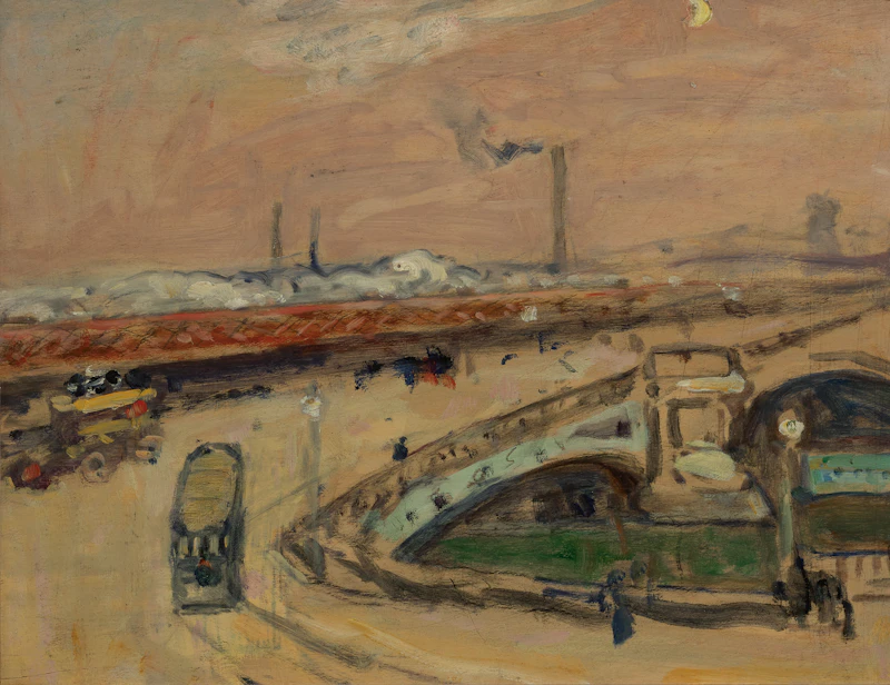 A Bridge in London (ca. 1913-15) by James Wilson Morrice