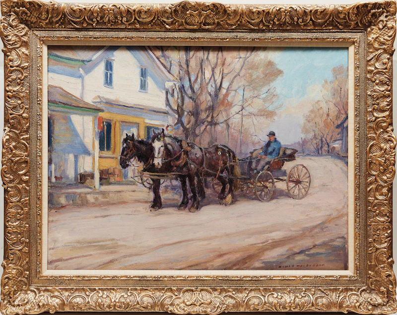 Manly Edward MacDonald, The Postman, Shannonville, oil on canvas - view 2