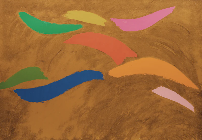 Jack Hamilton Bush, Jeté en l’air, colour screenprint