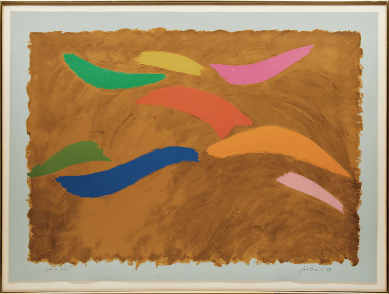 Jack Hamilton Bush, Jeté en l’air, colour screenprint, 1976 - view 2