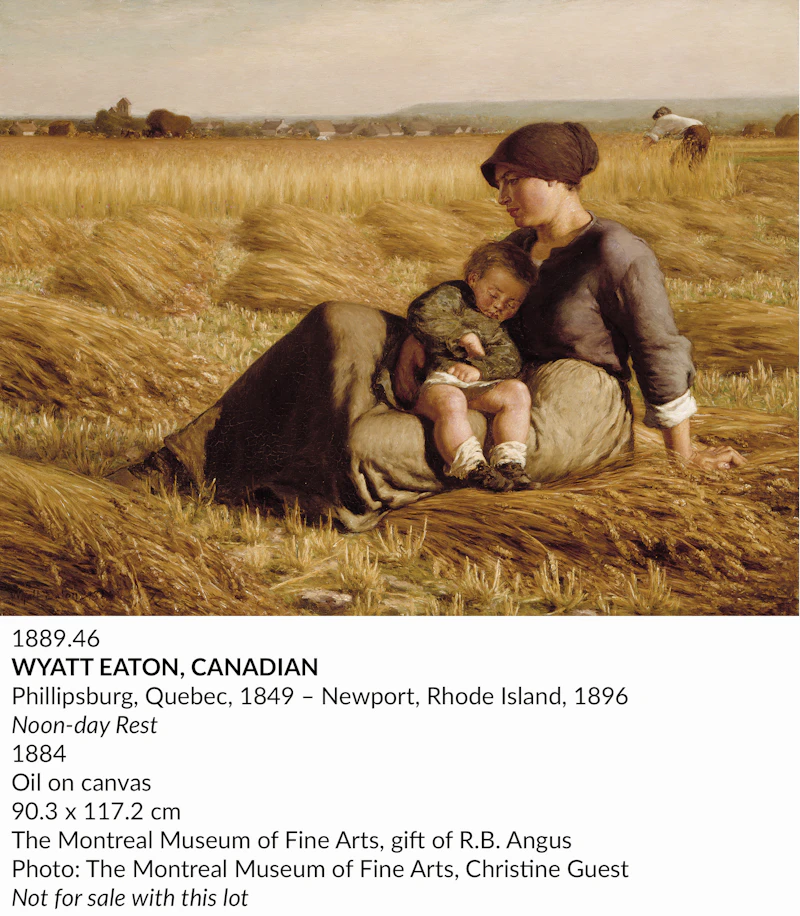 Wyatt Eaton, La Moisson (The Harvest), charcoal, 1884 - view 4