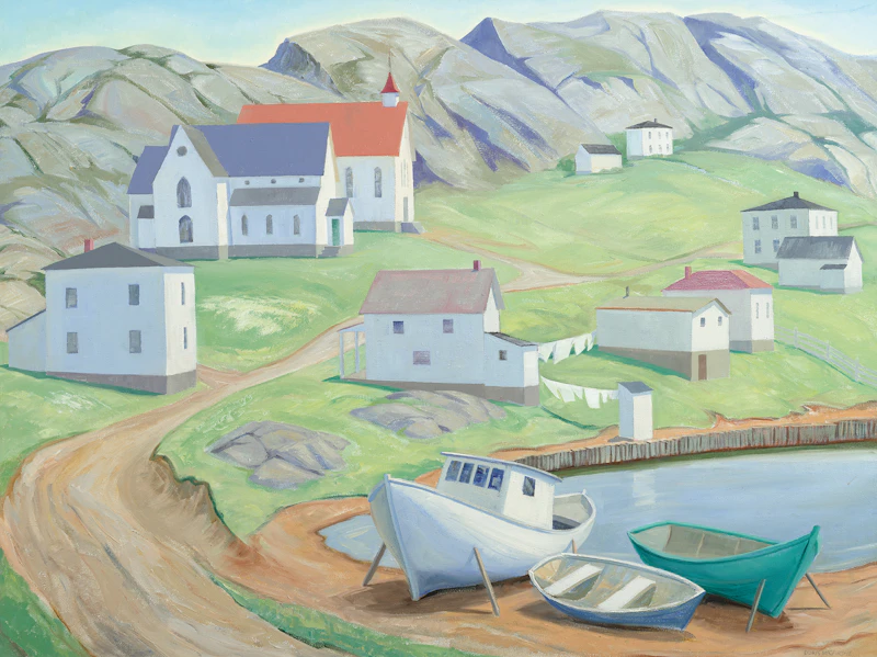 Doris Jean McCarthy, Brigus, Newfoundland, oil on canvas