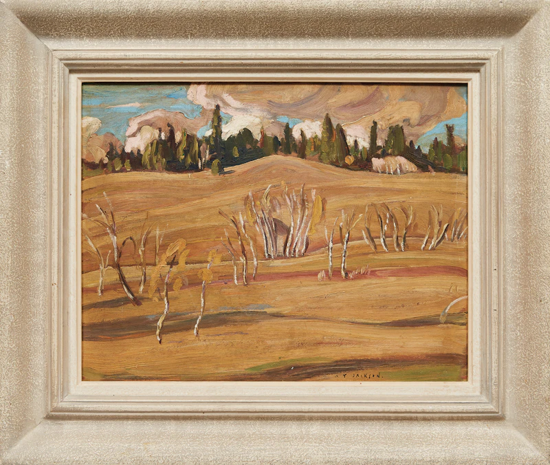 Alexander Young Jackson, Onward Ranch Landscape, double-sided oil on board - view 3