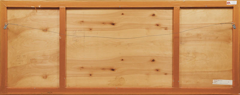 John Hartman, Red Pool, oil on board (triptych), 1996 - view 3