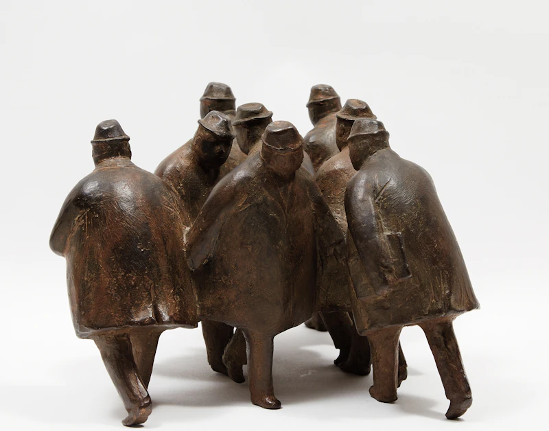 William Hodd McElcheran, Businessmen Walking, bronze, 1981 - view 4
