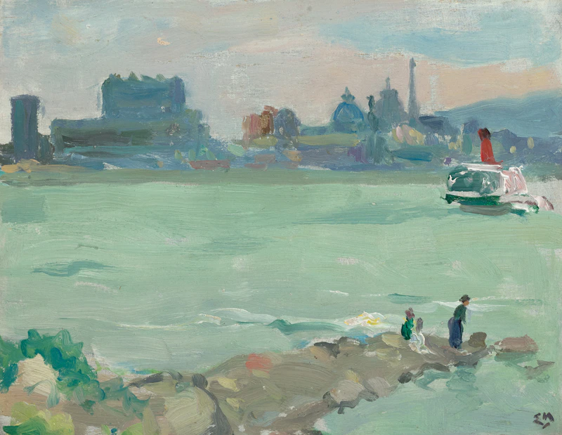 The Ferry, Quebec by Edwin Headley Holgate