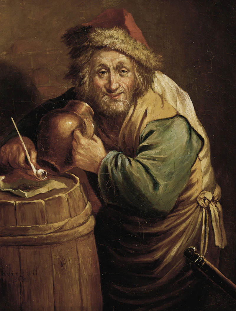 Cornelius Krieghoff, The Old Habitant, oil on canvas