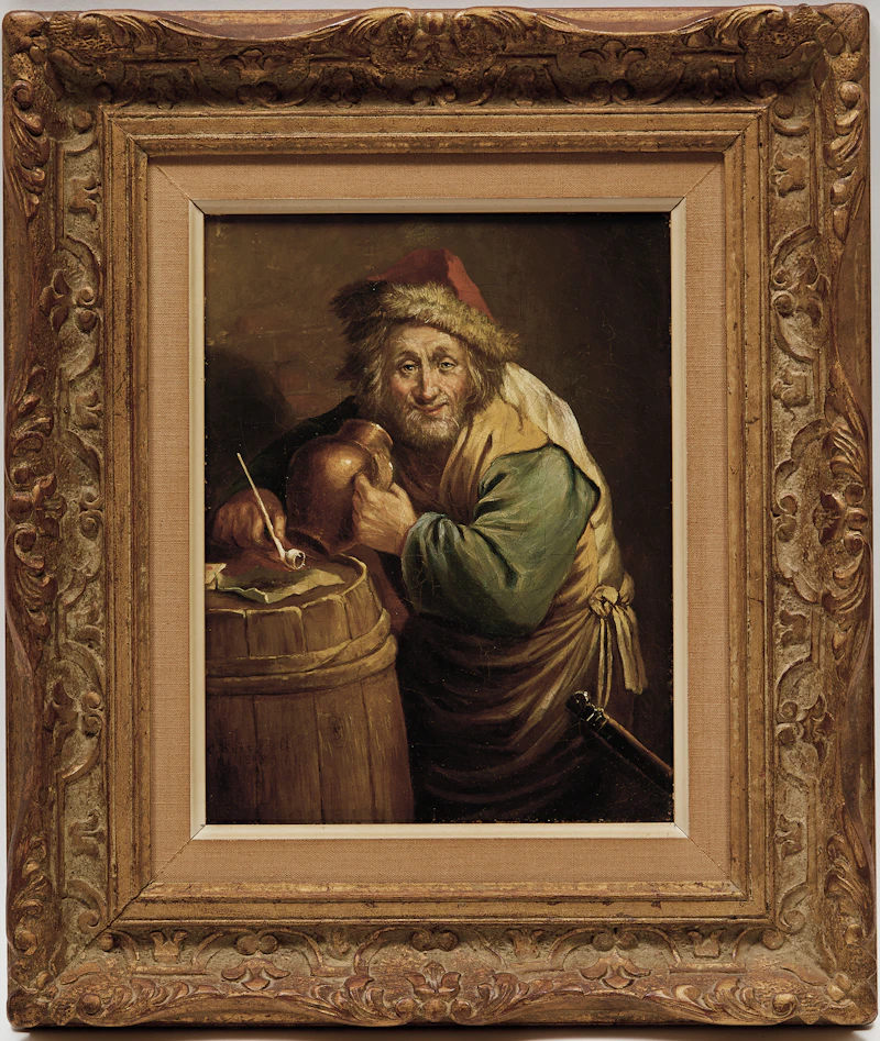 Cornelius Krieghoff, The Old Habitant, oil on canvas, 1845 - view 2