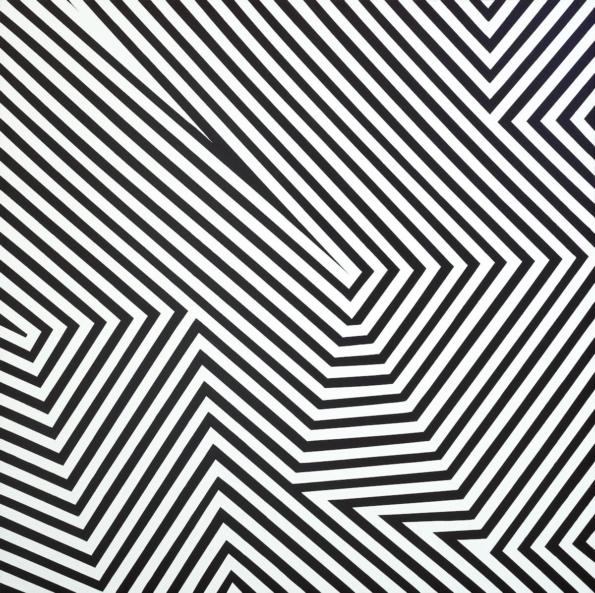 Christian Marcel Barbeau, Rétine Ying Yang, acrylic on canvas, 1966