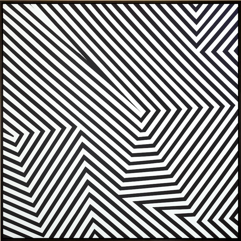Christian Marcel Barbeau, Rétine Ying Yang, acrylic on canvas, 1966 - view 2