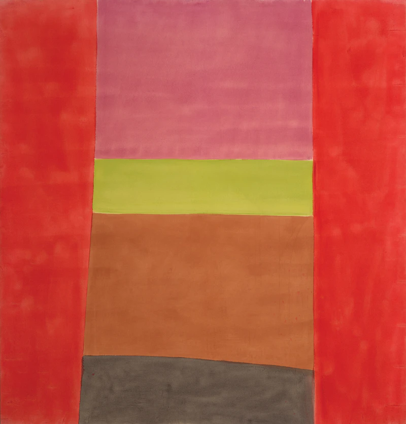 Jack Hamilton Bush, Purple, Lime, Brown, oil on canvas