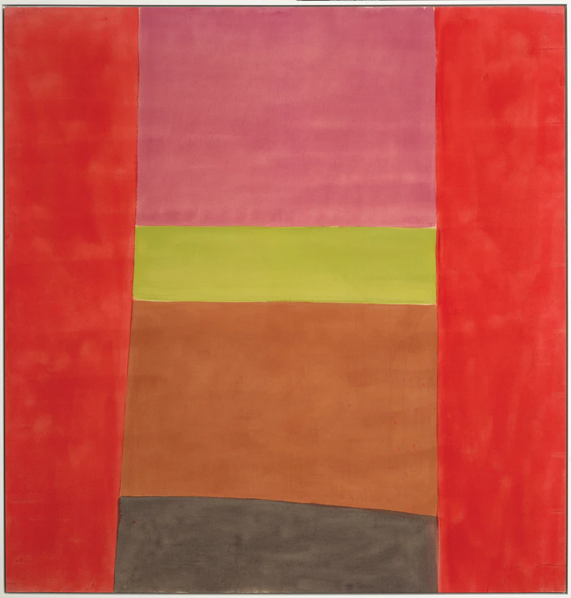 Jack Hamilton Bush, Purple, Lime, Brown, oil on canvas, 1965 - view 2
