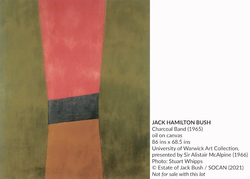 Jack Hamilton Bush, Purple, Lime, Brown, oil on canvas, 1965 - view 5