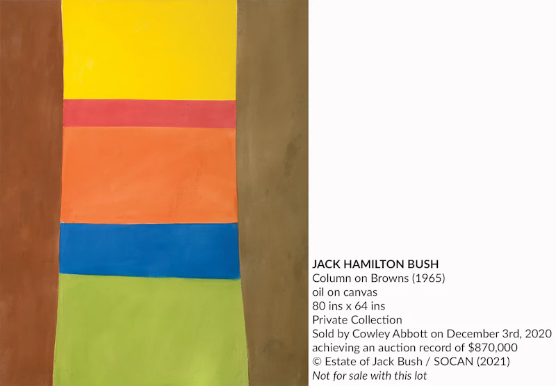Jack Hamilton Bush, Purple, Lime, Brown, oil on canvas, 1965 - view 7