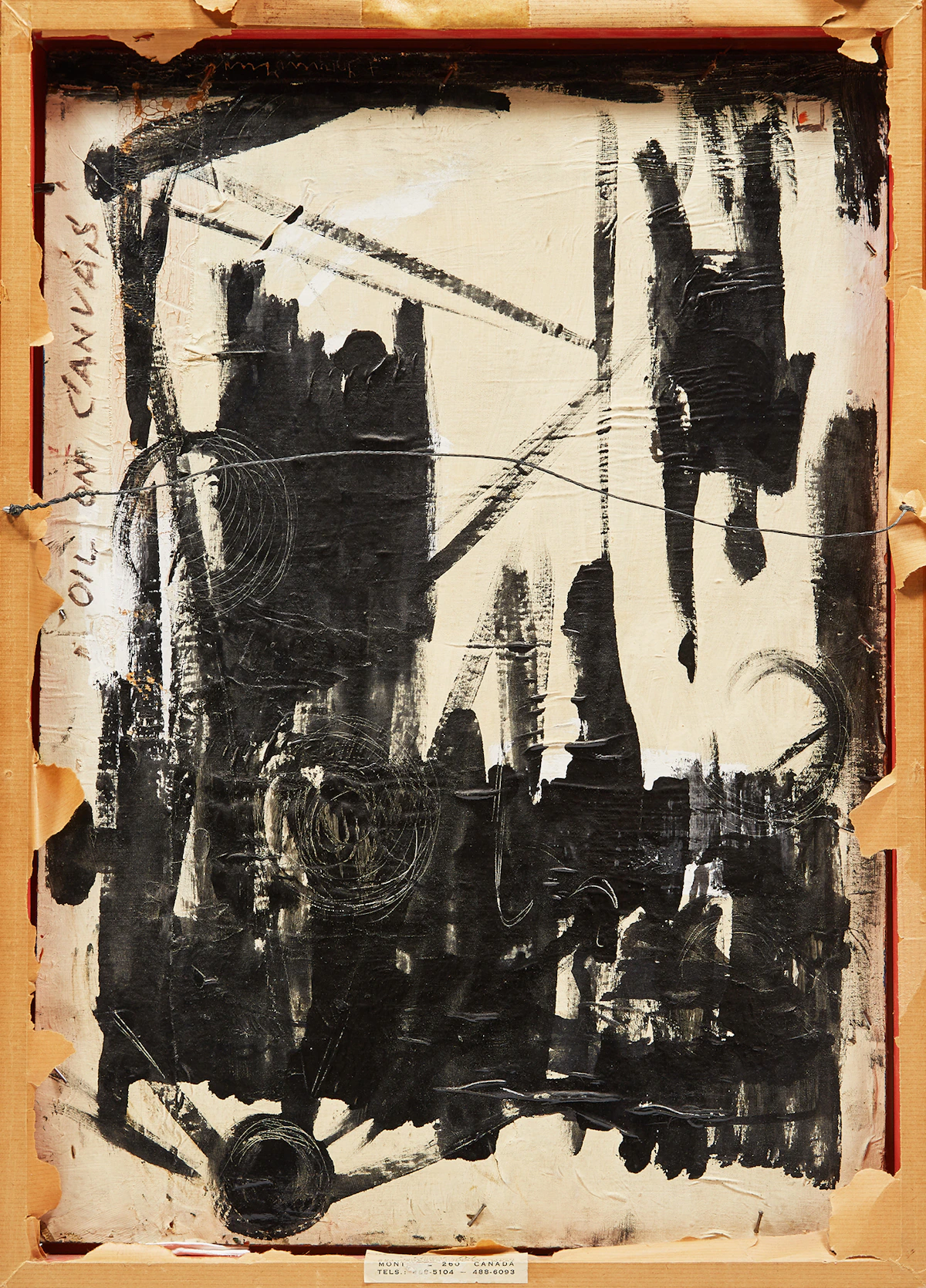 Fritz Brandtner, Abstract #33, oil on board