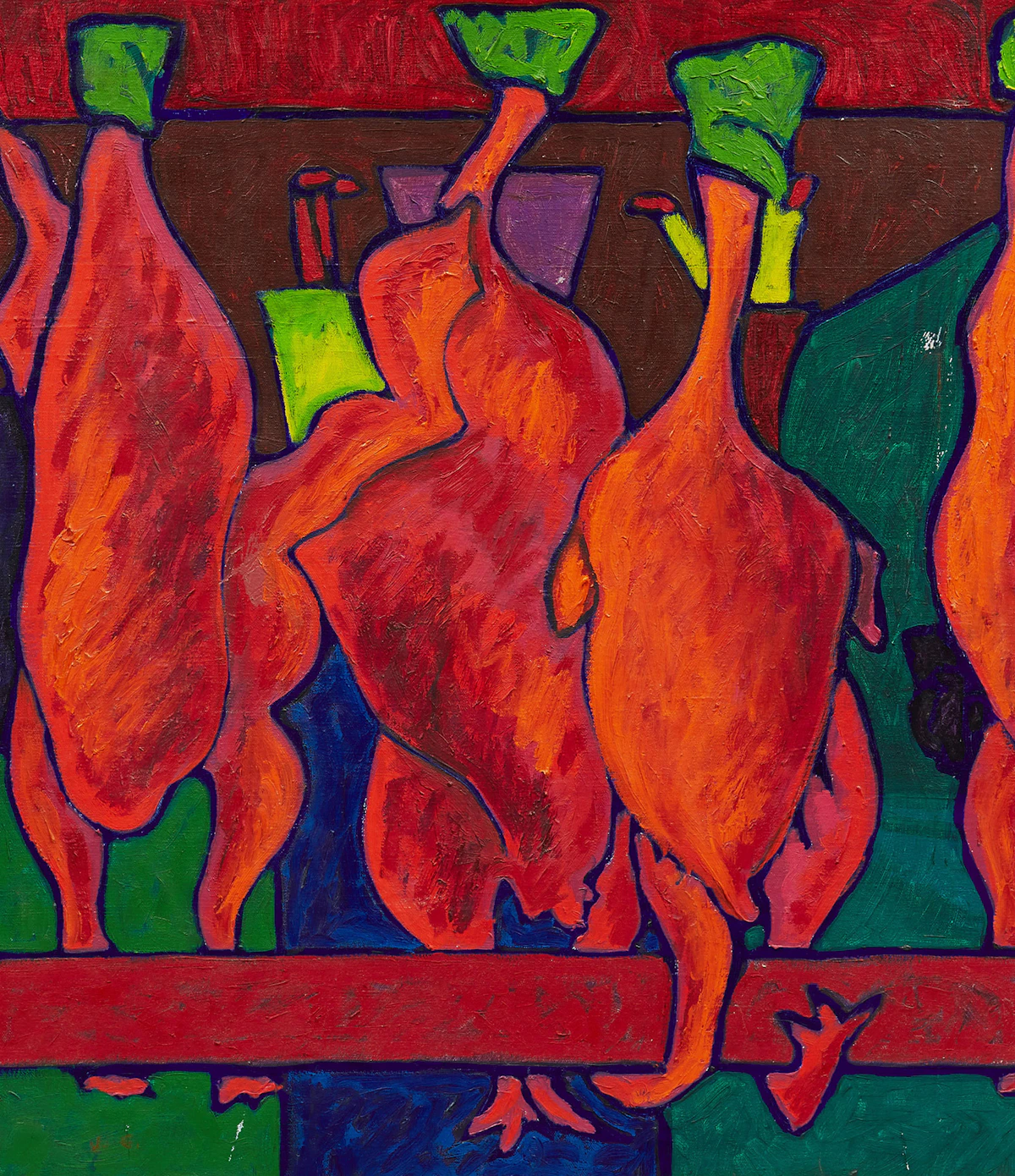 John Godfrey, Kensington Market Window, oil on canvas
