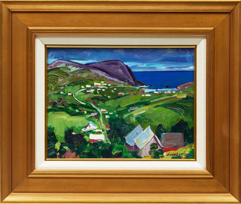 Bruno Côté, Les Éboulements, oil on board - view 2