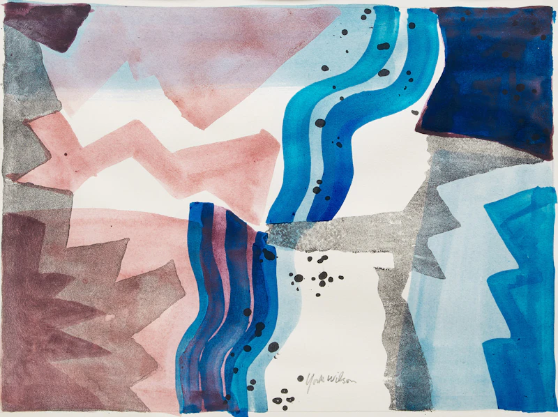 Ronald York Wilson, IOS (Greek Island), watercolour