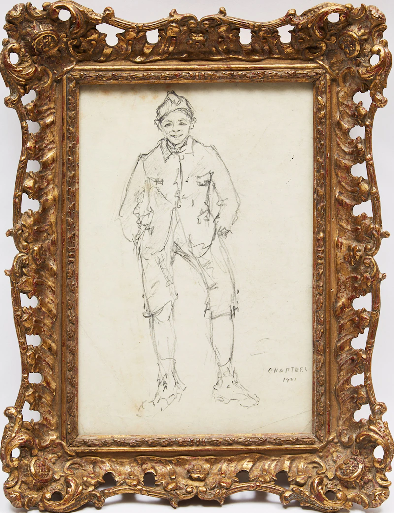 Manly Edward MacDonald, Study of a Young Man, pencil, 1921 - view 2