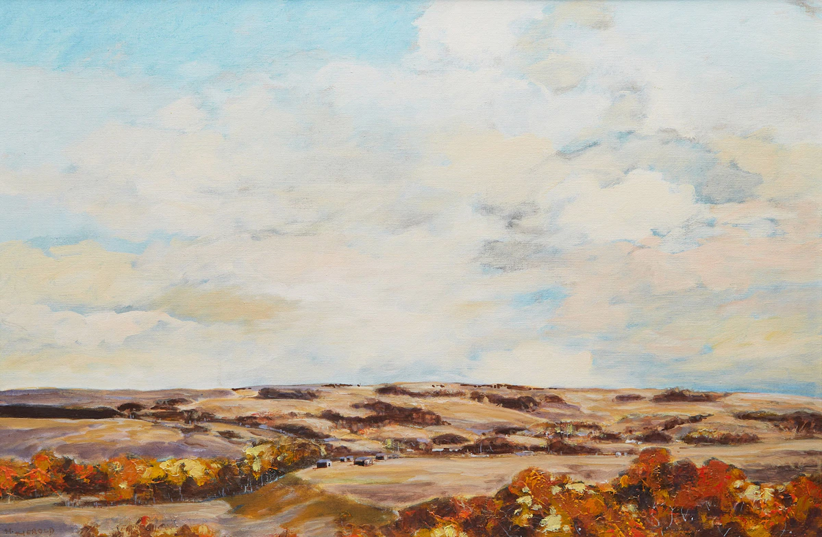 Hans  Herold, Southern Saskatchewan, oil on canvas, 1986