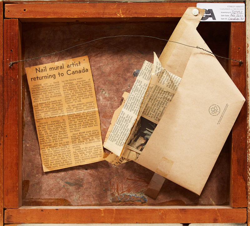 David Gerry Partridge, Untitled, mixed media on board, 1959 - view 3