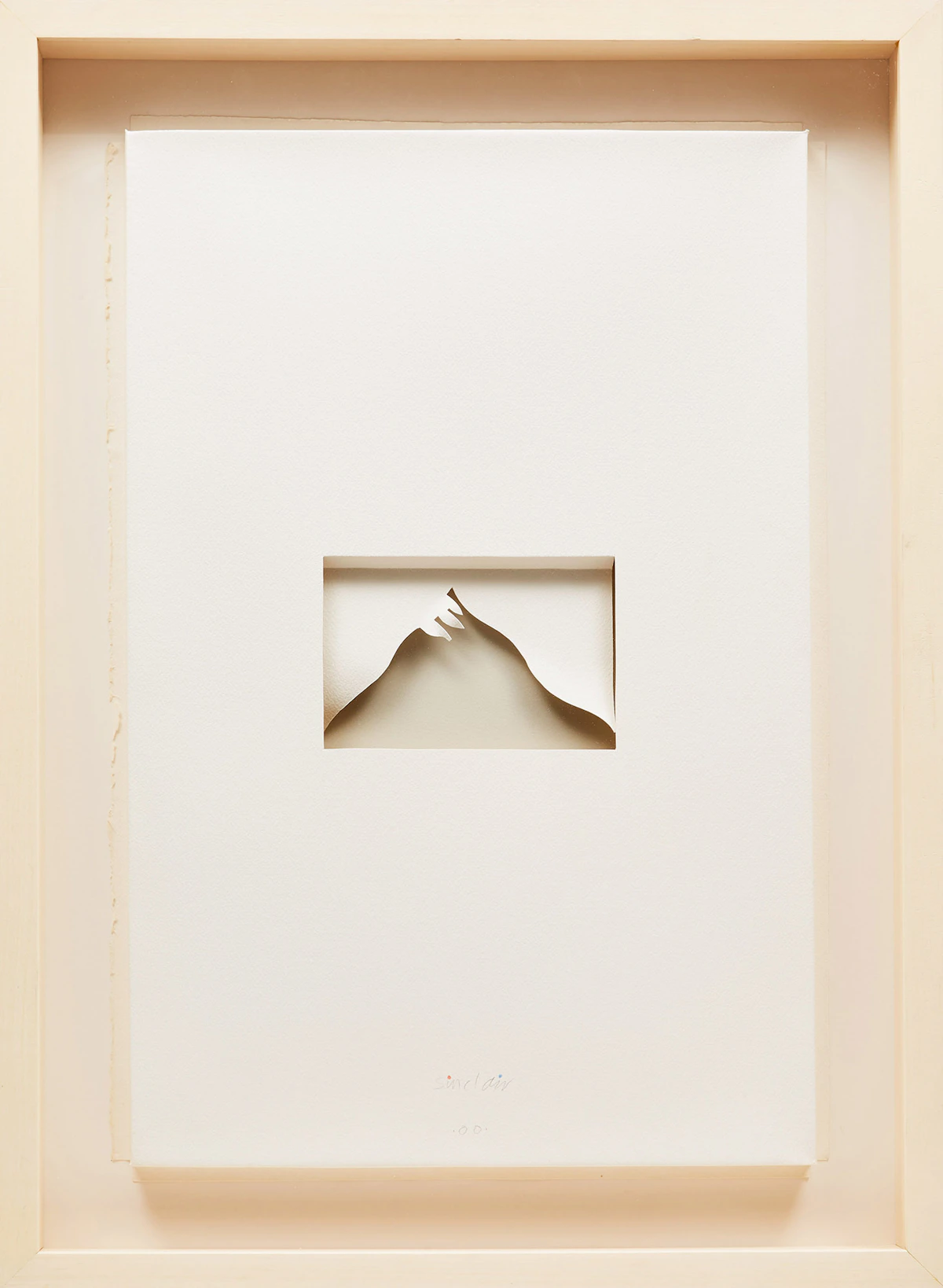 Robert Sinclair, Snow Tongues (Mountain Mantra), mixed media on folded paper, 2000