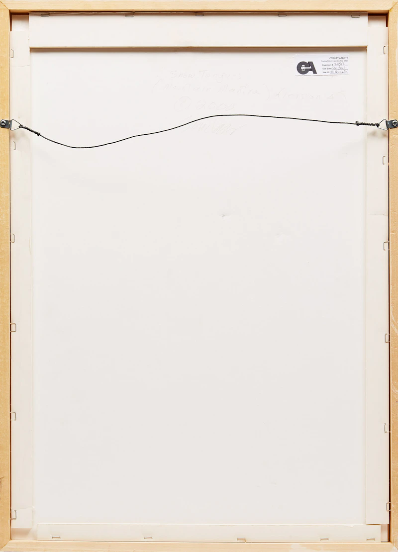 Robert Sinclair, Snow Tongues (Mountain Mantra), mixed media on folded paper, 2000 - view 2