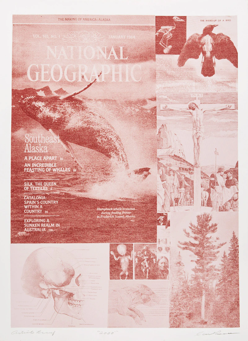 Carl Beam, 2000, screenprint - view 2