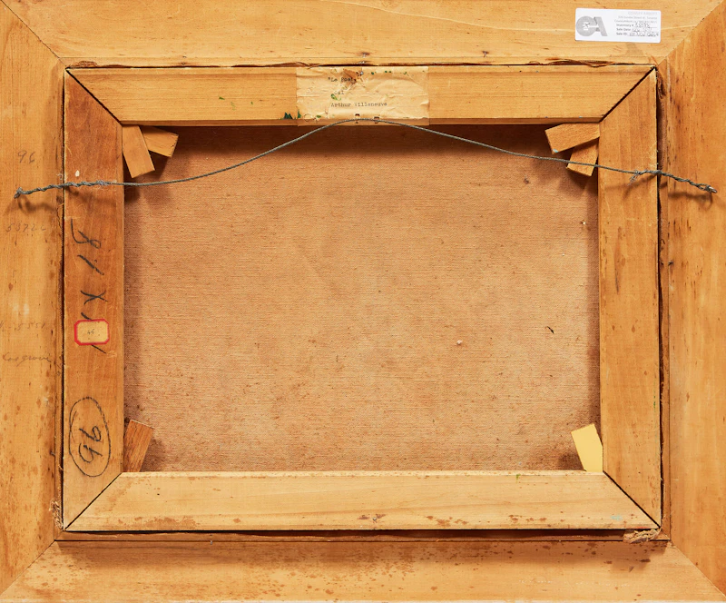 Arthur Villeneuve, Le poète, oil on canvas, 1996 - view 3