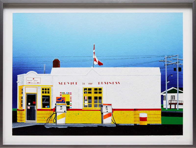 David Thauberger, A Service Business, acrylic on masonite, 1997 - view 2