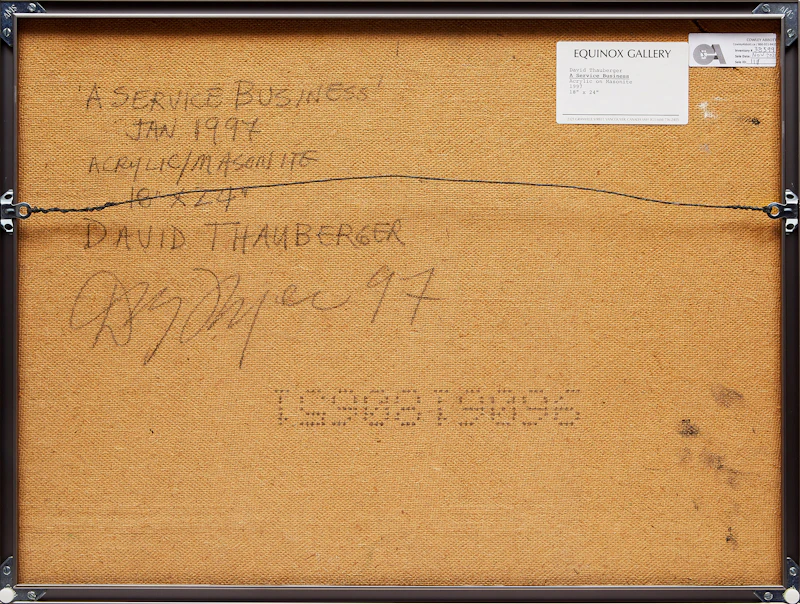 David Thauberger, A Service Business, acrylic on masonite, 1997 - view 3