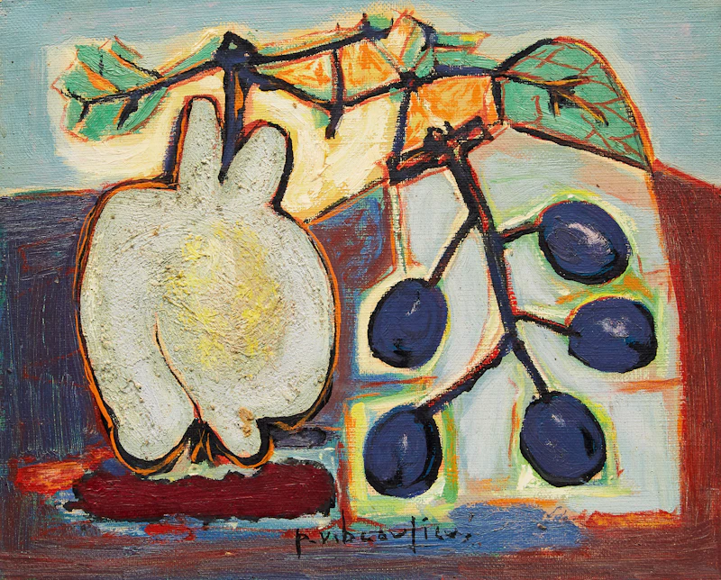 Paul-Vanier Beaulieu, Nature morte, oil on canvas