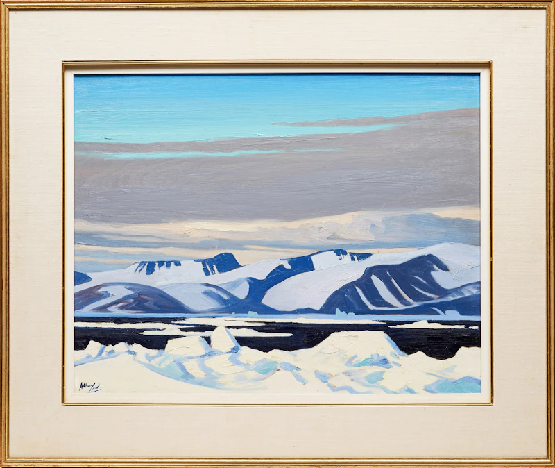Charles Anthony Law, Contrast, Baffin Island, Baffin Bay, N.W.T., oil on board, 1978 - view 2