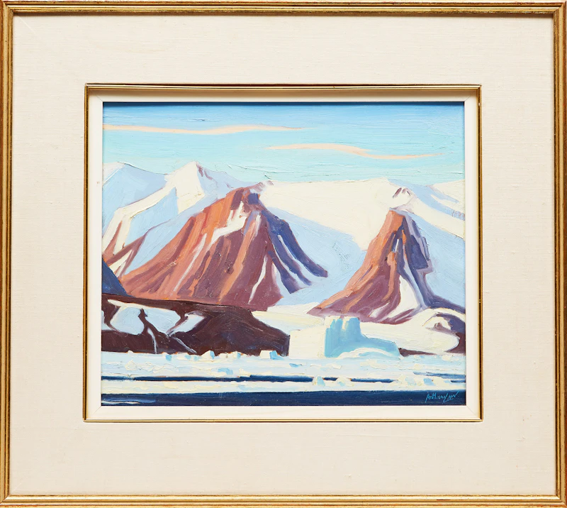 Charles Anthony Law, Pyramid Mountains, oil on board, 1978 - view 2