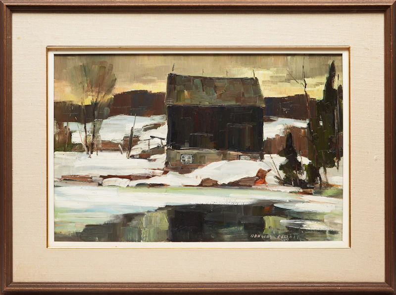 Douglas Ferguson Elliott, March Twilight, oil on masonite - view 2