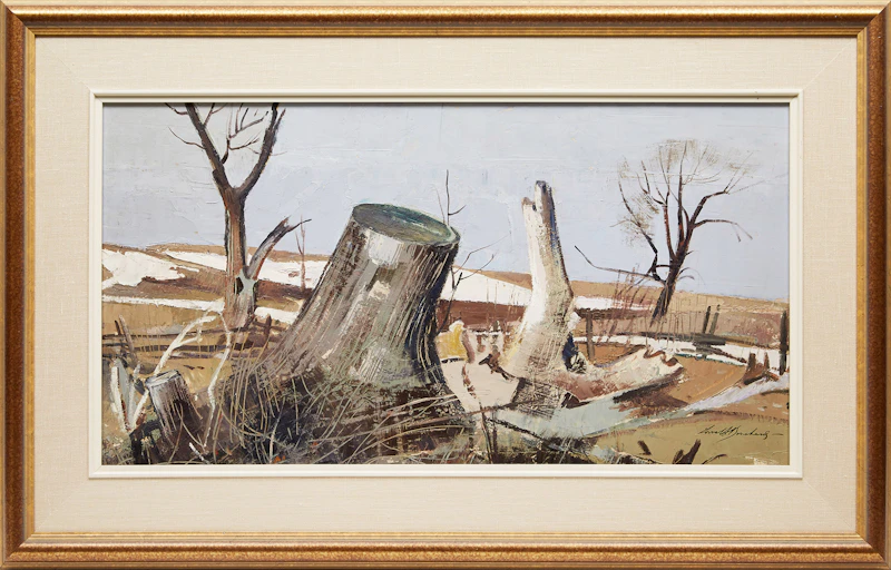 George Lorne Holland Bouchard, Field in Spring, oil on board - view 2