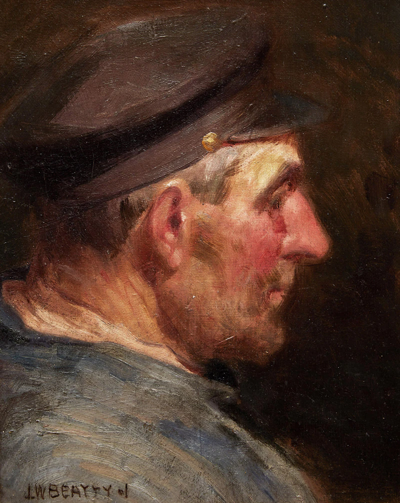 Portrait of a Man by John William Beatty