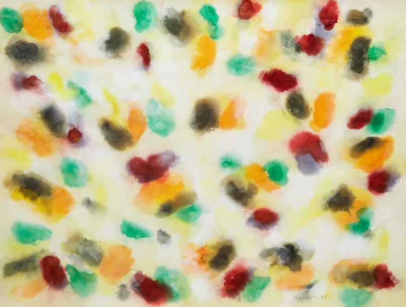 Gershon Iskowitz, Untitled Abstract, watercolour