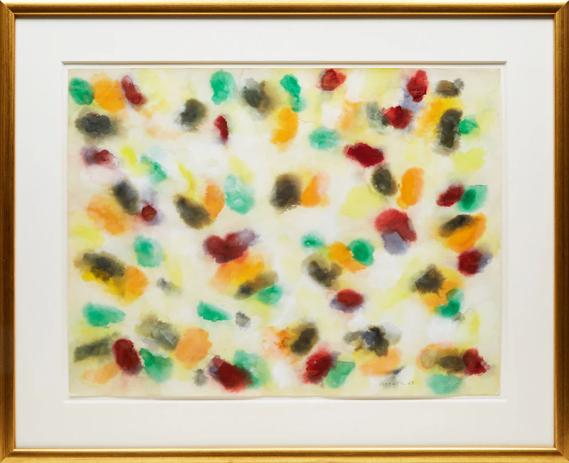 Gershon Iskowitz, Untitled Abstract, watercolour, 1968 - view 2