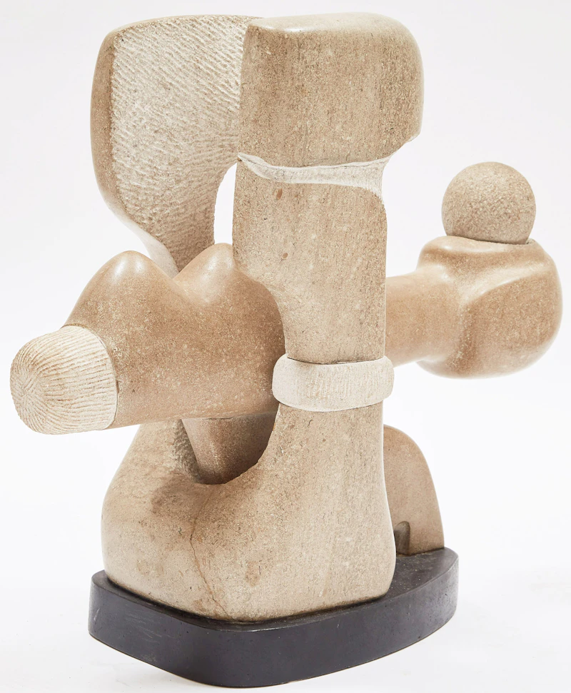 Roger Cavalli, Voyage spatial, stone sculpture - view 2