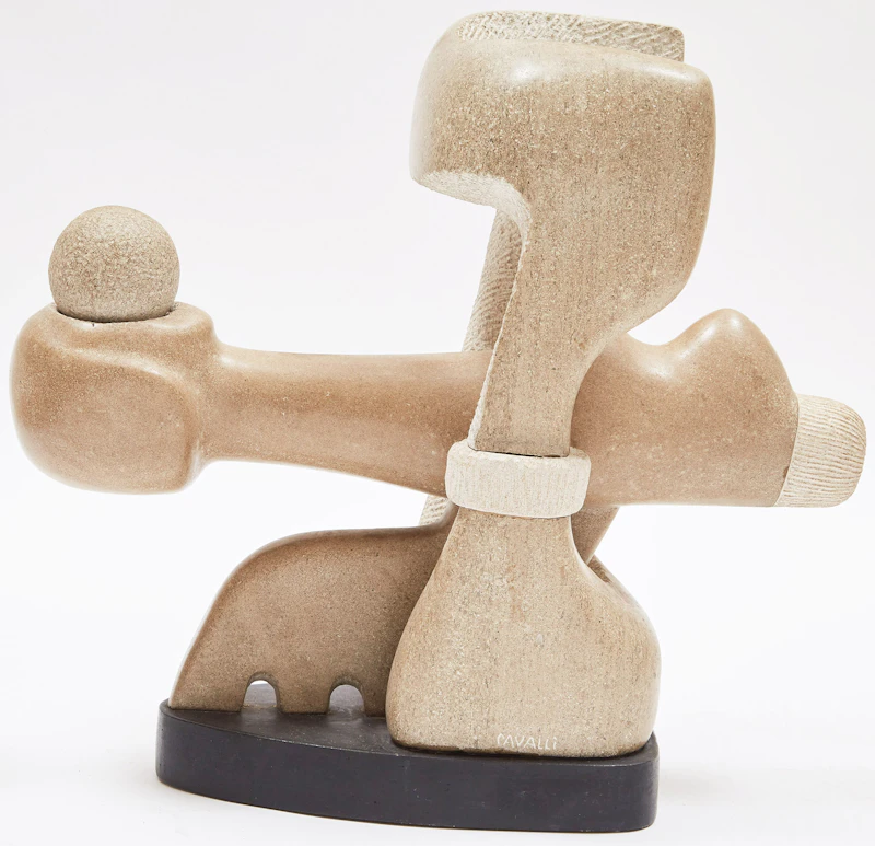 Roger Cavalli, Voyage spatial, stone sculpture - view 4