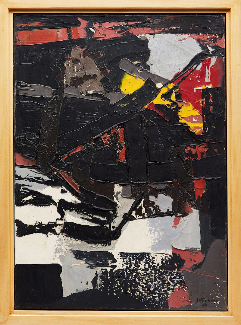 Jean LeFébure, Sans titre, oil on canvas, 1963 - view 2