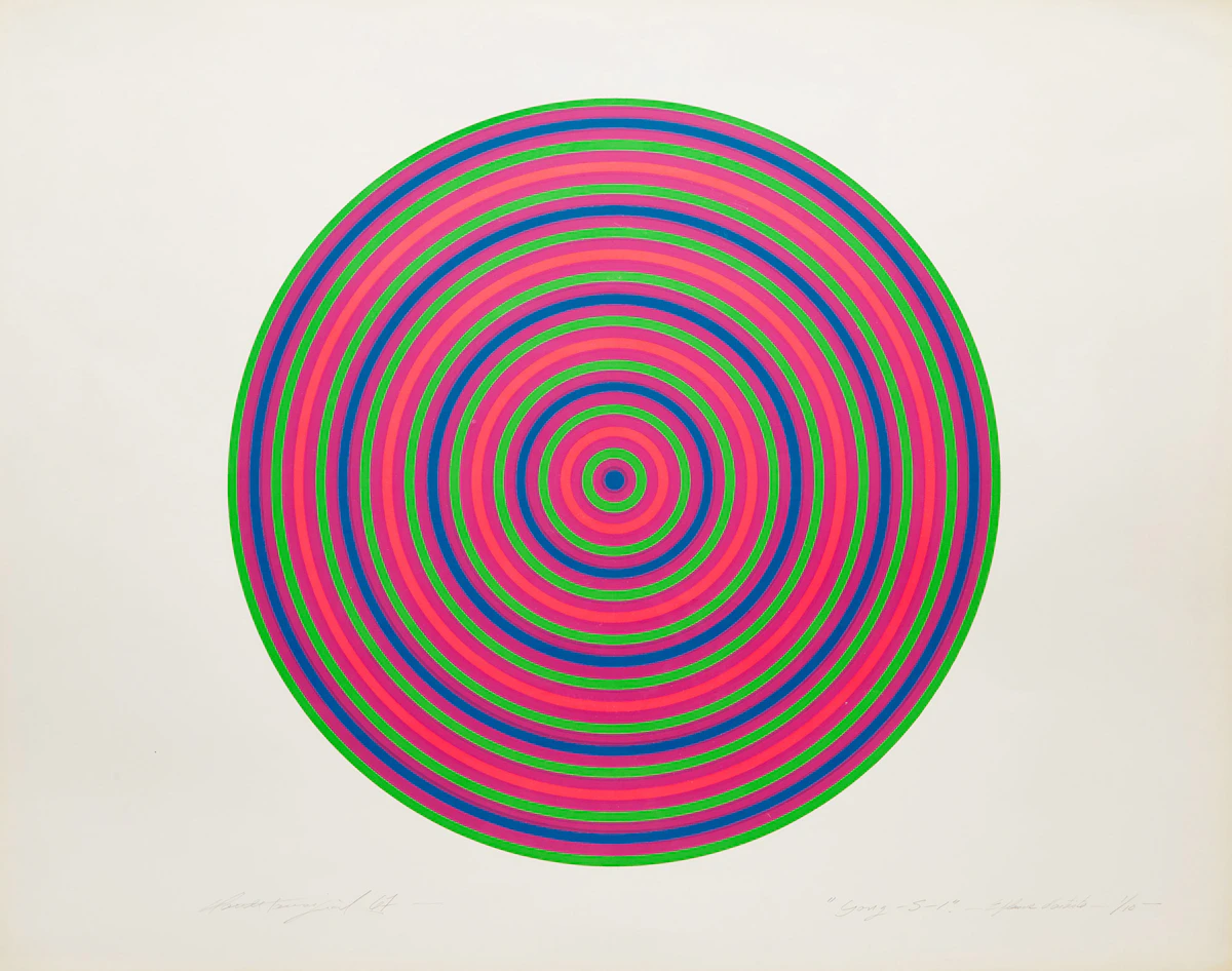 Claude Tousignant, Gong S-1, colour silkscreen, 1967