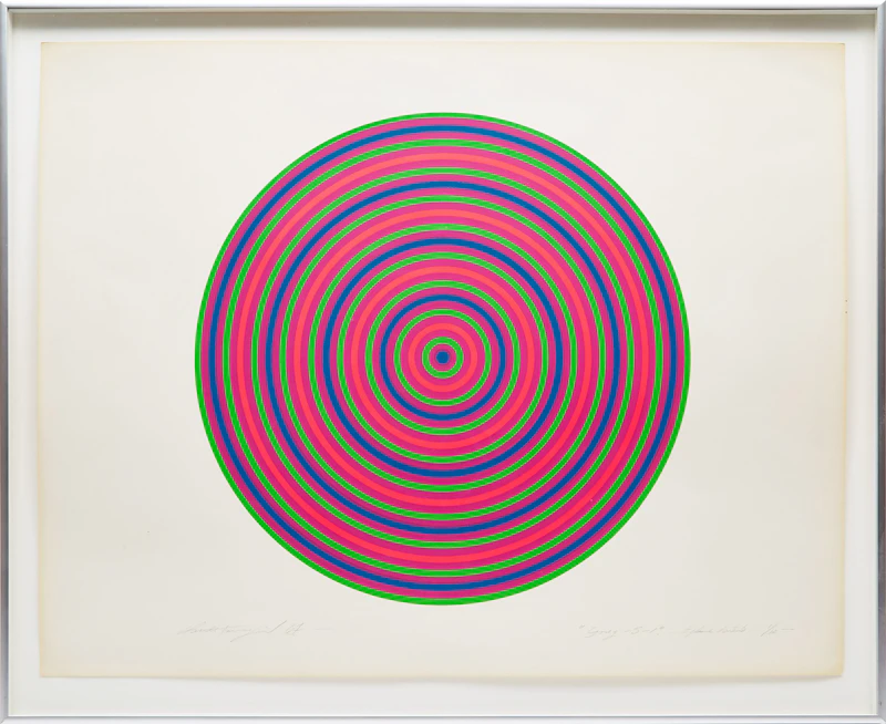 Claude Tousignant, Gong S-1, colour silkscreen, 1967 - view 2
