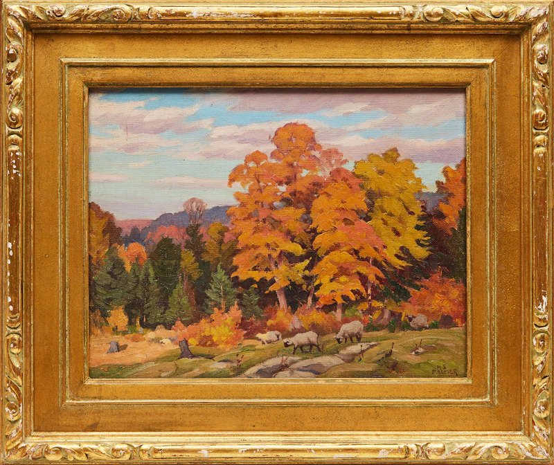 Herbert Sidney Palmer, October Gold, Haliburton, oil on masonite - view 2