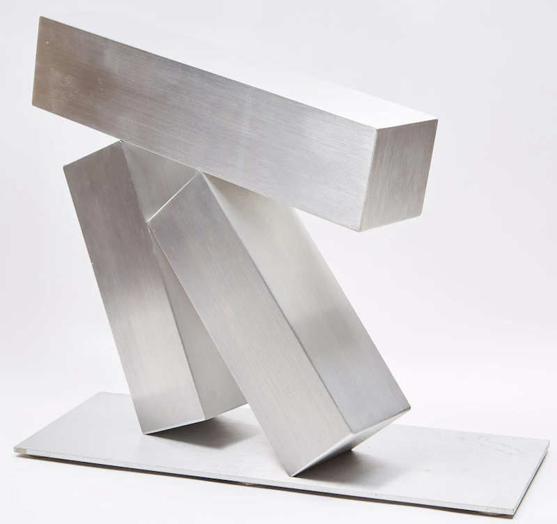 Kosso Eloul, Maquette for “Zen-West” , aluminum, 1980 - view 2