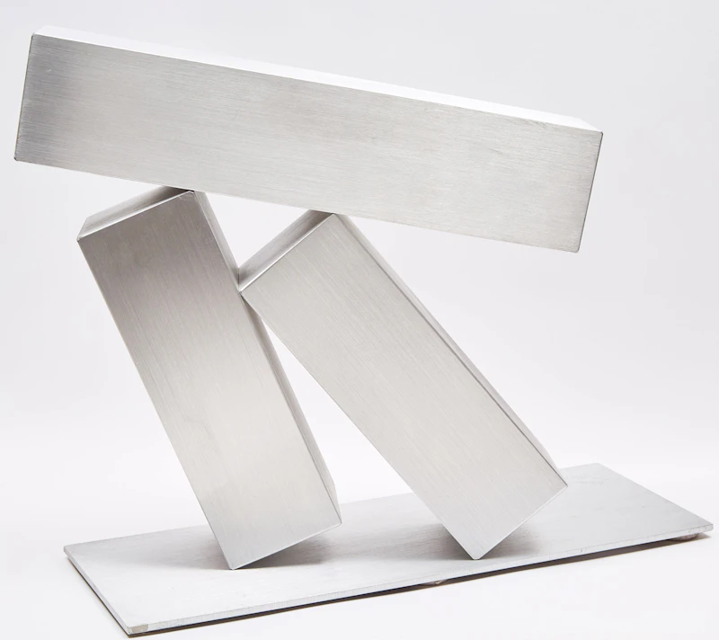 Kosso Eloul, Maquette for “Zen-West” , aluminum, 1980 - view 3