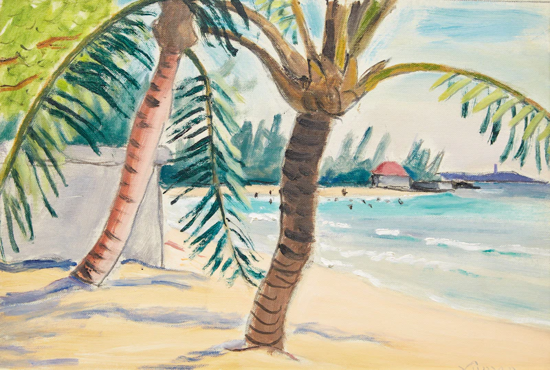 The Beach, St. Lawrence Gap, Barbados by John Goodwin Lyman